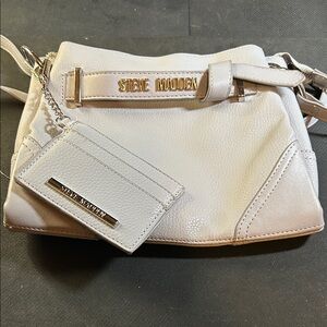 Steve Madden Cream Crossbody Bag